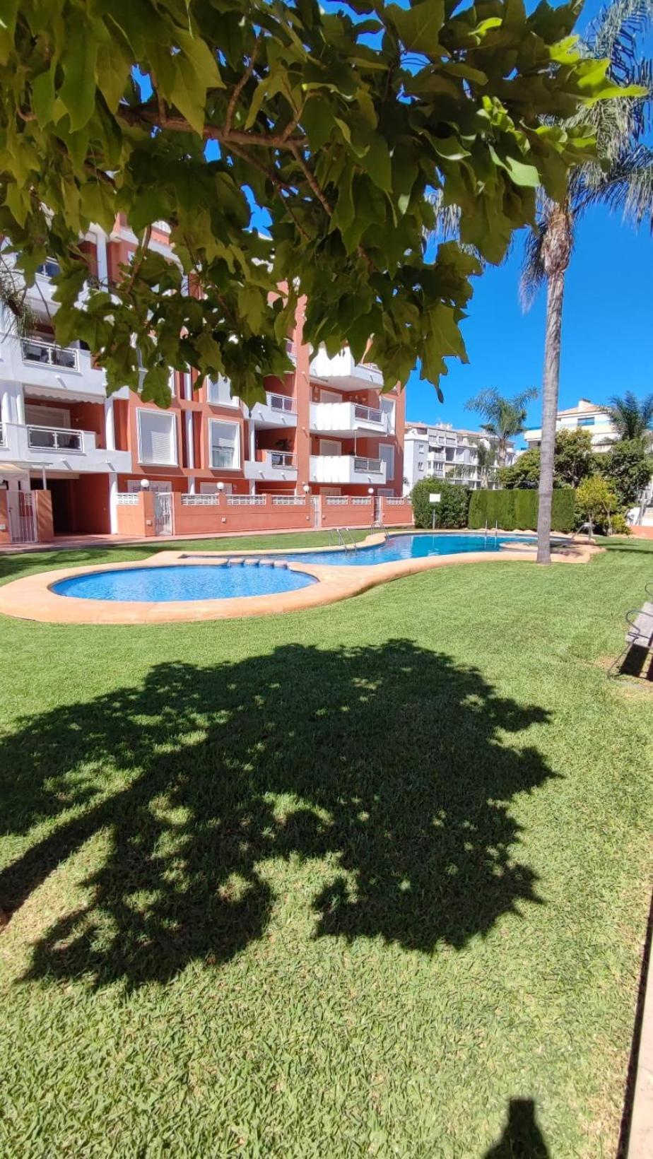 Apartamento Planta Baja Con Piscina Дения Экстерьер фото